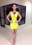 Dámaris Mazzocco - Yellow Bodycon Minidress