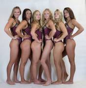 Amazing Legs On This Swim Team