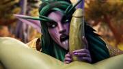 Tyrande Playing With A Big Dick (Midnightnsfw)