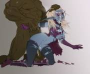 Sylvanas Windrunner X Orc (Psychotey)