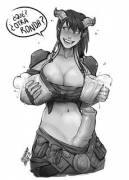 ''What? Another Round?'' Commission Of Roodaka, My Draenei Futa Oc [Ikebana Katsu]