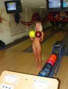 This Cute Girl Loves To Bowl Naked