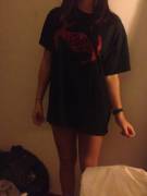 My Girlfriend In My Star Wars Shirt And Nothing Else.