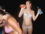 Parrot Bay And Sunkist Orange Makes Her Clothes Fall Off !