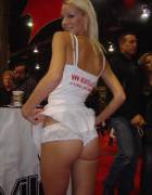 Sneaking A Peek Up Her Skirt