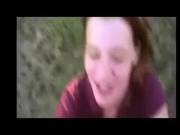 Cum On Her Purple Shirt Outside