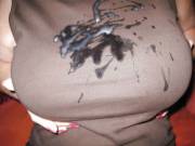 Huge Load On Clothed Tits