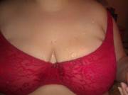 Cum On Wife's Bra