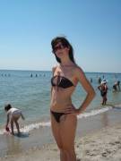 Glad She Decided To Wear The Bikini That Way!