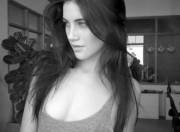 Hair Flip And A Nip Slip