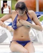 Javine Hylton Poolside Nip Slip. Uk