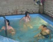 I'd Pay Money To Know What's Happening In This Hot Tub