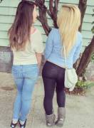 Cute College Classmate (On The Right) Posted This On Facebook