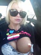 Car Flash Of A Tiny But Psle And Puffy Boob