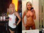 Hooters Babe With Perky Tits (On/Off)