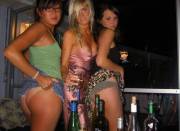 Skirts Hiked Up, Boobs Fallin' Out, Yup Their Drunk !