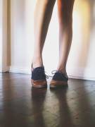 ...Taking Off My Cute Little Oxford Flats. (F)