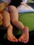 Being Lazy In Bed, About To Get A Footrub :)