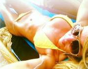 A Hottie In A Yellow Bikini!