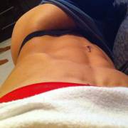 Regina Hunt With A Mini Lace Panty Bridge