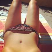 Asian Girl Topless On Her Roof