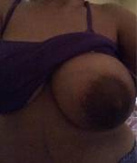 Big Areola On Wife's Big Tit