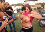 Biker Chick, Nice Tits