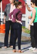 Emma Watson, Candid In Jeans