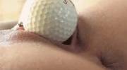 Swallowing Golf Ball With Grip.