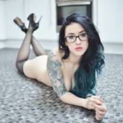 Stockings, Heels And Glasses. (/R/Lishablackhurst)