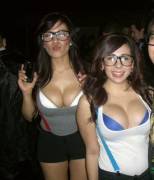 Glasses And Cleavage