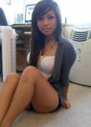 Cute Girl With A White Top