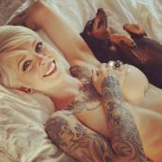 Tattooed And Busty Beauty