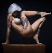 Balancing On Her Box