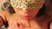 Blindfolded Cumshot [Gif]