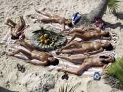Group Sun Bathing
