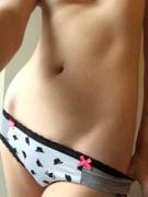 My Favourite Pair Of Boy Shorts. Black And Dark Grey. Bowler Hats With Pink Bows! ...