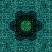 Emerald Hex Core [960X960] [Oc] [X-Post Fractalporn]