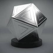 Shiny Icosahedron With Triangles Doing A Thing