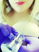 I'm New, Is Lactation *Too* Kinky? :/ I Love This Pic In My Lab Coat And Gloves Lel ...