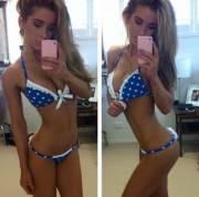 Making Sure Her New Bikini Looks Alright. (Ellie Gonsalves)