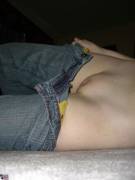 Pulling Of Her Jeans