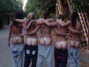 Five Girls On A Country Road