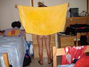 Sneaky And Naughty Girl With Her Towel