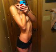 Bathroom Mirror Cell-Shot