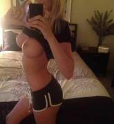 Blonde With Very Perky Breast