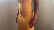 Yellow Dress Booty Bulge X