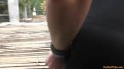Pussy Was Literally Dripping When He Chained To A Rail Near The Road - Then Got Fingered, ...