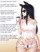 Meeting With Instructor Dobermann [Arknights][Exhibitionism][See Through Clothing]