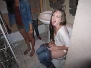 Line For The Bathroom